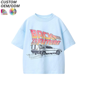 T-shirt unisexe pour enfants, 100 % coton, écologique, respirant, coupe ample, avec logo personnalisé, idéal pour l'été décontracté – Vente directe usine - Product Image 5