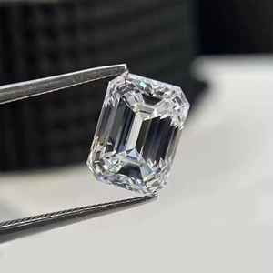 Diamantes sueltos con certificación IGI, cultivados en laboratorio, con corte excelente, forma esmeralda, brillantes, CVD HPHT, para la fabricación de joyas. - Product Image 1