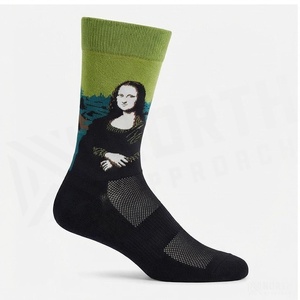 Chaussettes de sport respirantes bleues à motif géométrique pour adultes – Collection Printemps - Product Image 3
