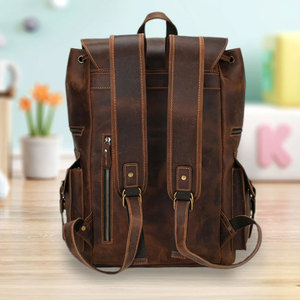 Nueva mochila de cuero de diseño personalizado de buena calidad en venta. Bolsos de cuero de moda de primera calidad y nuevo estilo. - Product Image 2