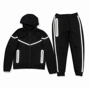 Nuevo Conjunto Deportivo de Invierno para Hombre con Capucha, 2 Piezas, Casual, Grueso, 100% Algodón, Diseño Personalizado - Product Image 3