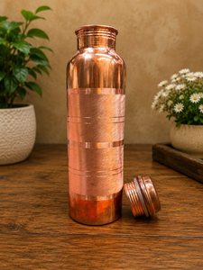 Pure Copper BottleLeak-ProofAyurvedic Health BenefitsHandmade <b>Drinkware</b> - Product Image 5