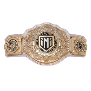Cinturón de Campeonato Intercontinental Femenino W-W-E Personalizado, Correa de Cuero Chapada en Oro de 4 mm de Alta Calidad y Durabilidad para Adultos - Product Image 2