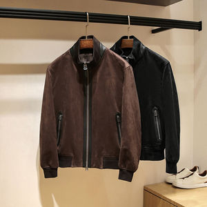 Chaqueta Bomber Personalizada con Logotipo OEM para Hombre, Cuello Alto, Forro Polar, Gruesa, Impermeable, Cortavientos, Transpirable, Tejido Sólido, con Cierre de Cremallera para Invierno - Product Image 2