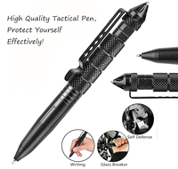 Stylo tactique, accessoires de camping produits de plein air logo personnalisé stylo brise-verre d'urgence écriture EDC survie