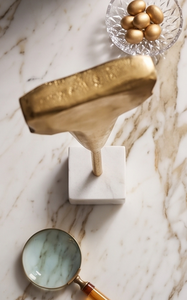 Modern Elegant Gold Color Aluminum Sculpture Luxury Decorative Accent for Home Desktop or Tabletop <b>Object</b> Desk Accents Decor - Product Image 6