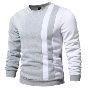 เสื้อสเวตเชิ้ตผู้ชายแขนยาวทรงปกติ ผ้าถักเนื้อนุ่ม สีพื้น ย้อมสีเรียบง่าย ผลิตจากผ้าฝ้าย 100% เป็นมิตรต่อสิ่งแวดล้อม น้ำหนัก 220 กรัม เหมาะสำหรับฤดูใบไม้ร่วง - Product Image 1