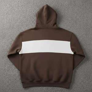 Meilleur prix de gros 2026 – Sweat-shirts respirants oversize pour hommes, design bicolore, style streetwear pour hommes - Product Image 4