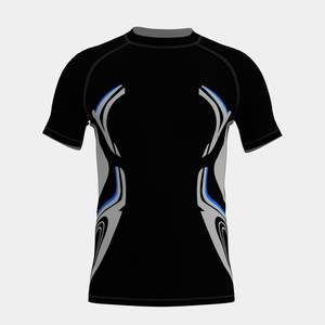Camiseta Deportiva de Compresión Sublimada Personalizada de Manga Corta para Hombre – Ideal para MMA, BJJ y Gimnasio - Product Image 1