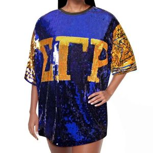 Camiseta de Lentejuelas Personalizada, Top Brillante para Fiesta, Ropa Deportiva Premium Adornada, Uniforme de Equipo, Moda Urbana, Venta al por Mayor, OEM, ODM - Product Image 1