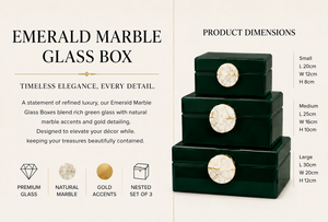 Luxury Olive Mirror <b>Glass</b> Decorative Storage Box Set Green Agate <b>Knob</b> Premium Jewelry Vanity Organizer Boxes Home Decor Lacquer - Product Image 3