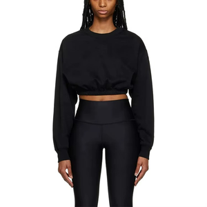 Wholesale Women off the Shoulder Sweatshirt High Quality Sweatshirt Women Plus Size Stretch Hem Baggy Sweatshirt for Women - Product Image 1