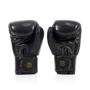 Gants de boxe en cuir de vachette véritable de haute qualité, à fermeture auto-agrippante réglable, parmi les plus vendus, pour l'entraînement et la salle de sport - Product Image 3