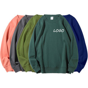Casual Oversized Sweatshirt Pullover Cotton Custom Plain <b>Crewneck</b> Men's Hoodies & Sweatshirts - Product Image 6