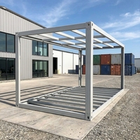 Maison préfabriquée modulaire portable en structure acier de 20 pieds et 40 pieds, maison conteneur détachable pour logement résidentiel et bureaux
