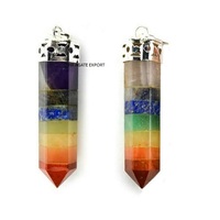 Superventas piedras naturales cristales curación piedras preciosas ágata ópalo opalita piedra facetada lápiz punto joyería colgante collar