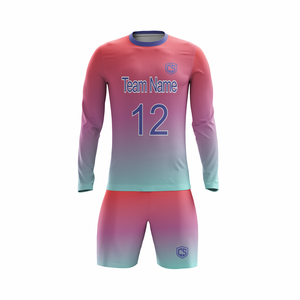 Camiseta de Fútbol Corta Personalizada al por Mayor de Fábrica, Sublimada, Transpirable, que Absorbe la Humedad, Uniformes de Entrenamiento Profesionales - Product Image 1