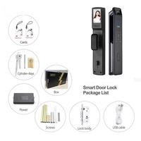 HanDaily Security 3D Reconocimiento facial Huella digital LockTop Wifi Cámara Cerraduras digitales Nfc Tarjeta Clave Rfid Código Cerradura de puerta inteligente
