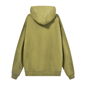 Sweat à capuche thermique décontracté pour homme, 100 % coton, coupe classique, en molleton français, impression numérique printemps, avec logo personnalisé - Product Image 2