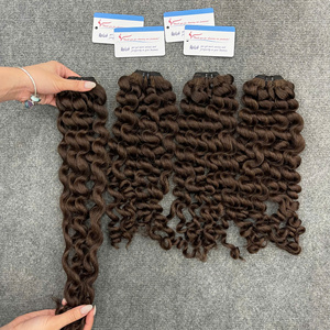 พร้อมส่ง ต่อผมแท้แบบรัสเซีย เกรดพรีเมียม คุณภาพสูง แบบเวฟลอนนุ่มสลวย  ถักด้วยเครื่องจักรแบบ Double Weft - Product Image 2