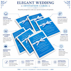 Tarjetas de Boda Hechas a Mano de Lujo con Elegantes Diseños Florales, Conjuntos de Invitaciones Premium, Impresión Personalizada para Celebraciones Memorables - Product Image 6