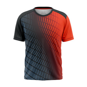 เสื้อวิ่งดีไซน์ใหม่สำหรับผู้ชาย เสื้อยืดแขนสั้นแบบซับลิเมชั่นสั่งทำพิเศษ เนื้อผ้าระบายอากาศ เสื้อยืดผู้ชาย ผลิตในปากีสถาน - Product Image 3