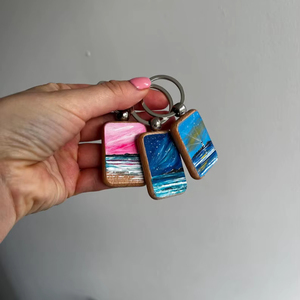Tradebyd Wooden <b>Keychains</b> <b>Personalized</b> with Engraved Names and Designs - Product Image 1