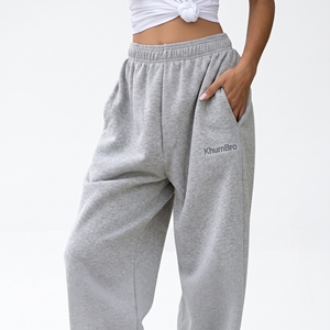 Private Label <b>Women's</b> Baggy <b>Pants</b> Premium Mens Loose Wide Leg Streetwear <b>Trousers</b> 100% Cotton Breathable Drawstring - Product Image 6