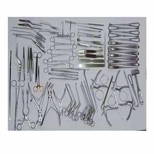Kit Quirúrgico Ortopédico de Acero de Grado Alemán de 78 Piezas, Manual Incluido, con Instrumentos Básicos para Craneotomía y Laminectomía de Dentavex - Product Image 1
