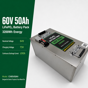 60V 50Ah LiFePO4 <b>Battery</b> Pack Rechargeable Lithium <b>Battery</b> with BMS for Household Electric Cargo Tricycle - Product Image 2