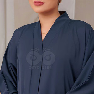 Plus Size Women Abaya Loose Fit Muslim Long Dress Dubai Style <b>Islamic</b> <b>Clothing</b> Comfortable Soft Fabric For Everyday Wear - Product Image 3
