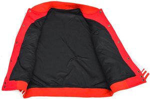 Custom <b>Red</b> Two-<b>Tone</b> Varsity Jacket Men's Baseball Style Letterman Jacket with Logo Front Print Preppy Sportswear - Product Image 4