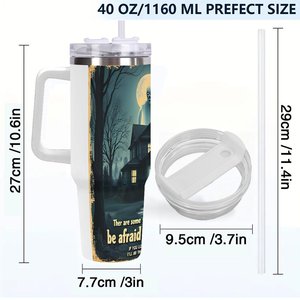Stainless Steel Tumbler 40oz <b>Large</b> Capacity Travel Mug With Handle For Outdoor Use - Product Image 4