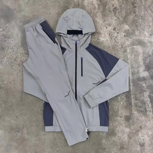 Ensemble de veste d'hiver à capuche deux pièces, imprimé couleur unie, cordon de serrage, nylon, polyester, imperméable, respirant, unisexe, haute qualité - Product Image 3