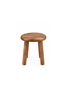 Modern wooden dining stool solid seat and strong <b>legs</b> Minimalist Round Design dining room <b>chair</b> Eco friendly wooden stool - Product Image 3