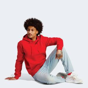 Sweat-shirt à capuche en polaire rouge premium pour homme, chaud et confortable, avec ourlet côtelé, idéal pour le camping, la randonnée et la mode décontractée - Product Image 2