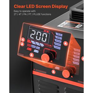 Saldatrice/Tagliatrice Digitale Combo 3-in-1 110/220V 50A Taglio Senza Contatto 200A Saldatrice TIG a Elettrodo Tagliatrice al Plasma MMA Cut/TIG/MMA 3-in-1 - Product Image 5