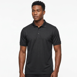 LHT-15 Atmungsaktives, Schweißableitendes, Schnelltrocknendes 100% Polyester-Strickhemd für Herren Golf-Shirt mit Tasche und Individuellem Logo - Product Image 6
