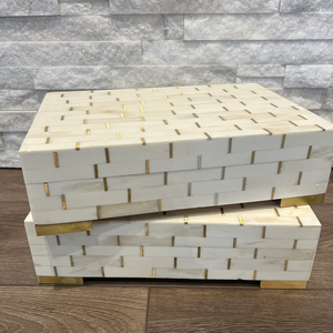 Boîte à bijoux en os incrusté, écologique, moderne, faite à la main, verte, pour la décoration intérieure, étagère, en promotion - Product Image 5