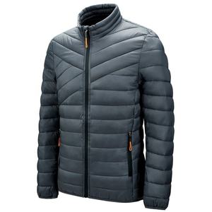 Chaqueta Bomber de Color Sólido Vithas Industry para Hombre, Talla Grande, Cierre de Cremallera Impermeable, Exterior de Cuero Genuino, Lona de Algodón con Letras - Product Image 2