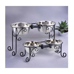 Cuencos para mascotas de acero inoxidable de primera calidad con soporte de metal para opciones de comida y agua al por mayor a los mejores precios del proveedor - Product Image 5
