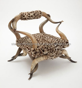 Silla de cuerno egipcio Muebles únicos Declaración de diseño Decoración contemporánea Asientos artísticos Silla lujosa Muebles escultóricos - Product Image 4