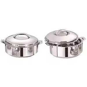 Olla de Acero Inoxidable con Aislamiento Térmico y Tapa, Olla de Doble Pared para Mantener la Comida Caliente, Plato para Servir, Utensilios de Cocina, Olla para Buffet - Product Image 1
