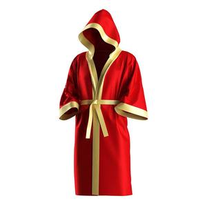 Bata de boxeo con capucha de satén personalizada, al por mayor, para caminar en el ring, con sublimación y bordado, fabricante de logotipos personalizados, batas de MMA - Product Image 2