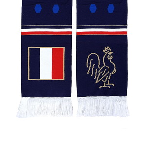 Bufanda de la Selección Nacional de Francia, Diseño Deportivo Tejido Largo con Estrellas y Texto para Aficionados al Fútbol, para Usar en Todas las Temporadas - Product Image 6