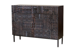 Aparador Moderno Nórdico, Mueble de Madera Maciza para Sala de Estar, Mueble de Almacenamiento de Lujo para el Hogar - Product Image 3