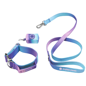 Conjunto de Correa y Collar para Perro con Diseño Retro Degradado, Ajustable y Cómodo, Arnés para Pasear Mascotas, Accesorio para Perros Pequeños, Medianos y Grandes - Product Image 1