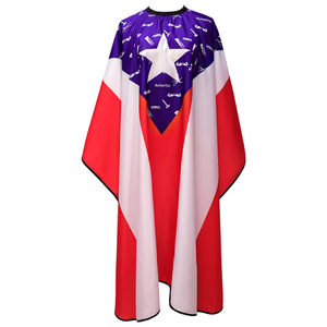Bata de Barbero Impermeable de Poliéster con Detección de Agujas y Fusión sin Costuras Unisex - Product Image 1