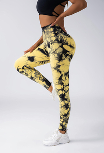 New Designing Breathable Eco-Friendly Vintage Style Yoga <b>Leggings</b> Mid Waist <b>Knee</b>-<b>Length</b> Plus Size Women's Sportswear - Product Image 5