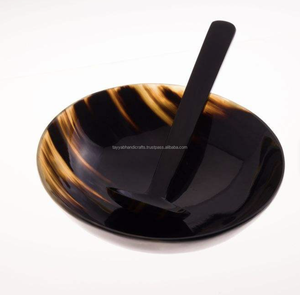 Tazón para Servir Hecho a Mano con Cuerno de Búfalo Ecológico, Estilo Animal, Tamaño Personalizable para Decoración del Hogar - Product Image 1